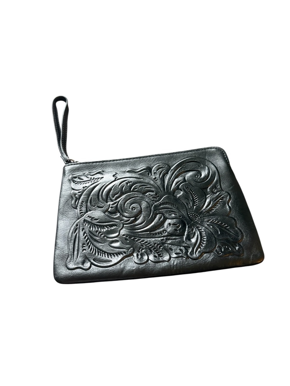 Patricia Nash Cassini Floral tooled Lea wristlet